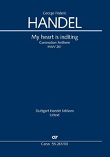 My heart is inditing. Coronation Anthem IV (Klavierauszug) - Georg Friedrich Händel - 9790007252106