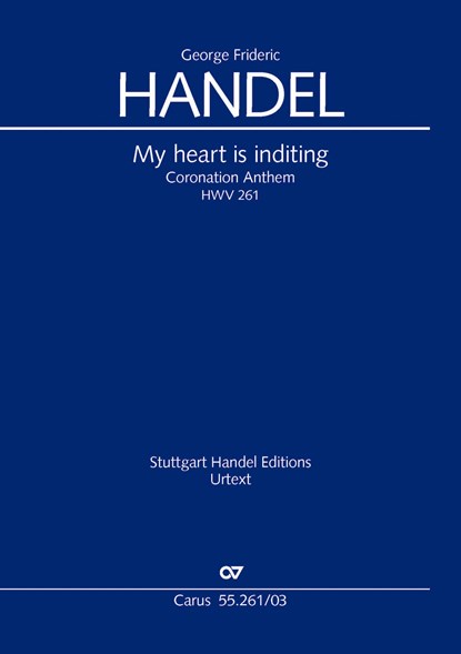 My heart is inditing. Coronation Anthem IV (Klavierauszug), Georg Friedrich Händel - Paperback - 9790007252106