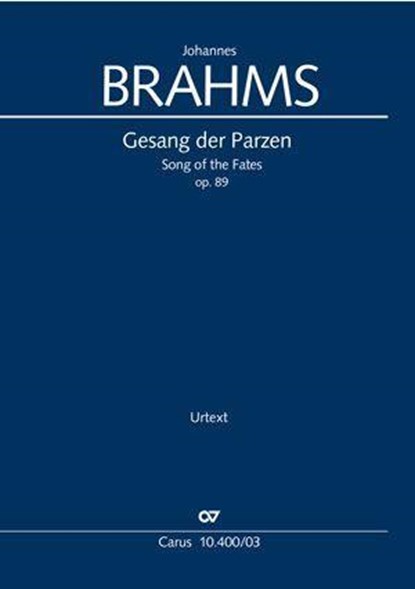 Gesang der Parzen (Klavierauszug), Johannes Brahms - Paperback - 9790007262389