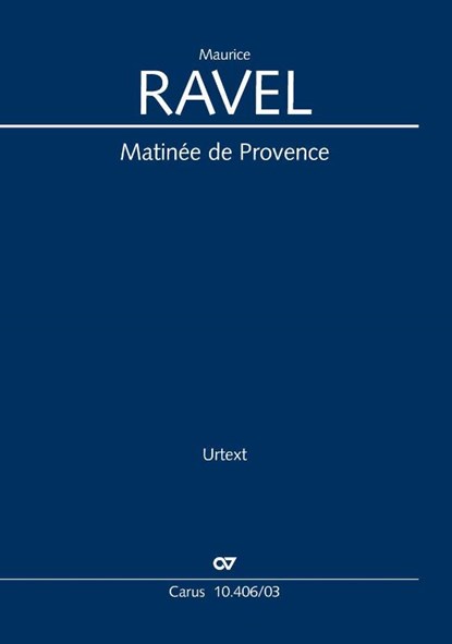 Matinée de Provence (Klavierauszug), Maurice Ravel - Paperback - 9790007329723