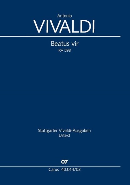 Beatus vir (Klavierauszug), Antonio Vivaldi - Paperback - 9790007356729