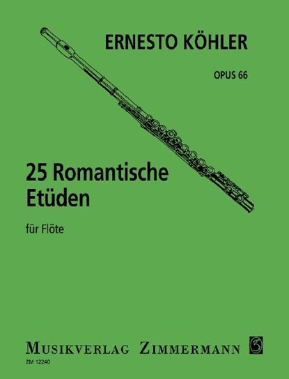 25 Romantische Etüden, Ernesto Köhler - Gebonden - 9790010122403
