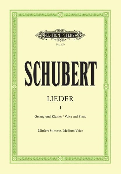 Lieder, Band 1, mittlere Stimme, Franz Schubert - Paperback - 9790014000714