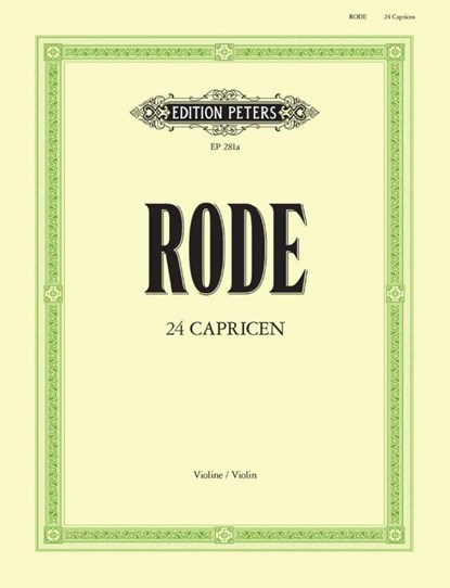 24 Caprices für Violine solo, Pierre Rode - Paperback - 9790014003623