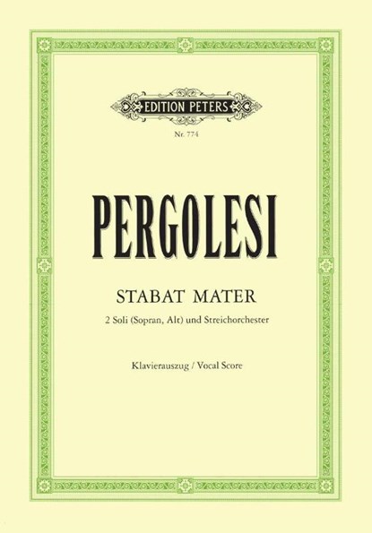 Stabat Mater, Giovanni Battista Pergolesi - Gebonden - 9790014004996