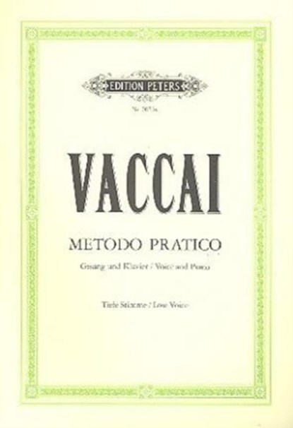 PRACTICAL METHOD, NICOLA VACCAI - Paperback - 9790014009304