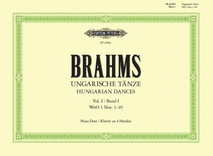 Ungarische Tänze (original) Band 1, Johannes Brahms - Gebonden - 9790014009427