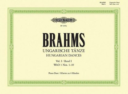 Ungarische Tänze (original) Band 1, Johannes Brahms - Gebonden - 9790014009427