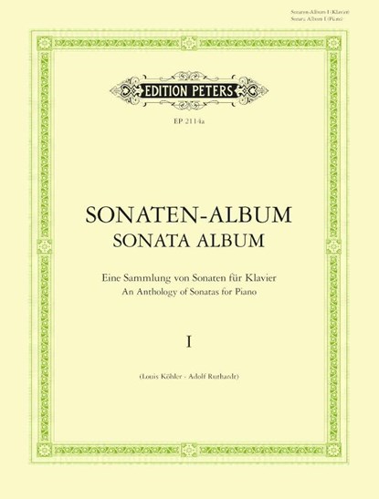 Sonaten-Album für Klavier, Band 1, Louis Köhler ; Adolf Ruthardt - Paperback - 9790014009472