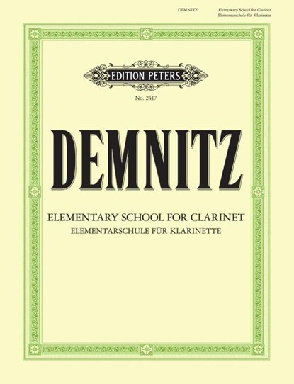 Elementary School for Clarinet, Friedrich Demnitz - Paperback - 9790014011192