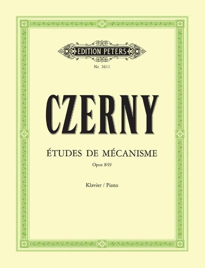 Études de Mécanisme op. 849, Carl Czerny - Gebonden - 9790014012069