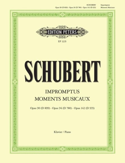 IMPROMPTUS & MOMENTS MUSICAUX, FRANZ SCHUBERT - Paperback - 9790014015220