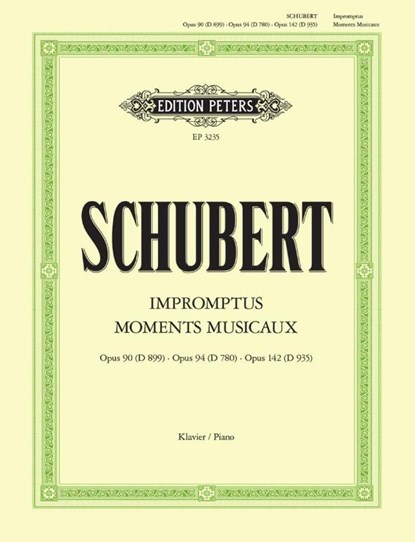 IMPROMPTUS & MOMENTS MUSICAUX, FRANZ SCHUBERT - Paperback - 9790014015220