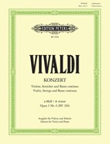 Konzert für Violine, Streicher und Basso continuo a-Moll op. 3 Nr. 6 RV 356 - Antonio Vivaldi ; Paul Klengel - 9790014018290