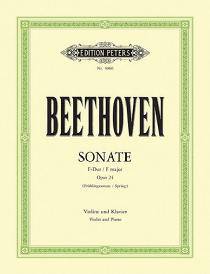 Violin Sonata No. 5 in F Op. 24 Spring, Ludwig Van Beethoven - Paperback - 9790014020699