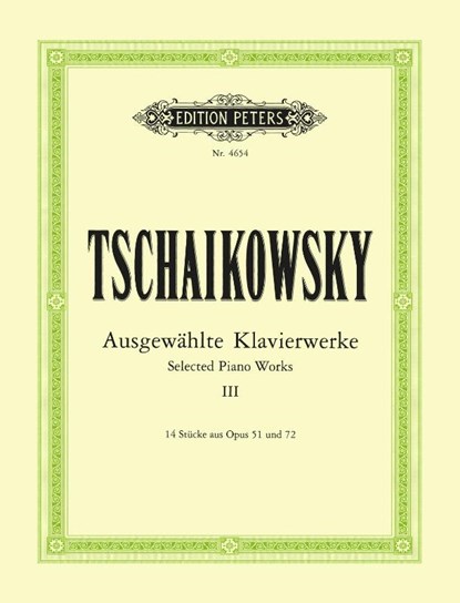 Selected Piano Works -- 14 Pieces from Opp. 51, 72, niet bekend - Paperback - 9790014030834