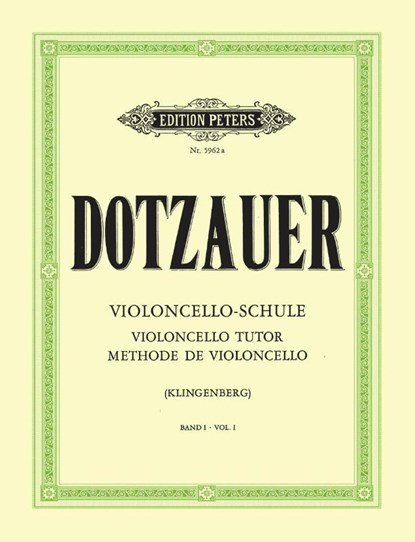 Violoncello Tutor Vol.1, Johannes Klingenberg - Paperback - 9790014042660