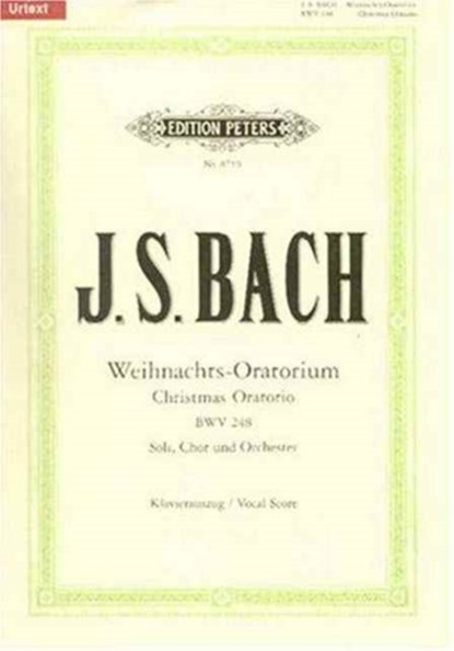 Weihnachts-Oratorium BWV 248 / URTEXT, Johann Sebastian Bach - Paperback - 9790014070656