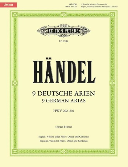 9 Deutsche Arien HWV 202-210 / URTEXT, Georg Friedrich Händel - Paperback - 9790014071165