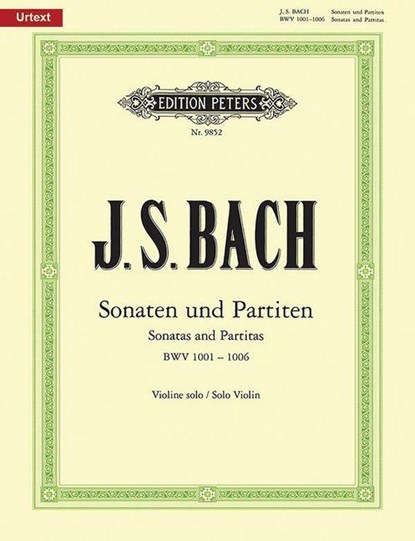 Sonaten und Partiten für Violine solo BWV 1001-1006 / URTEXT, Johann Sebastian Bach - Paperback - 9790014078911