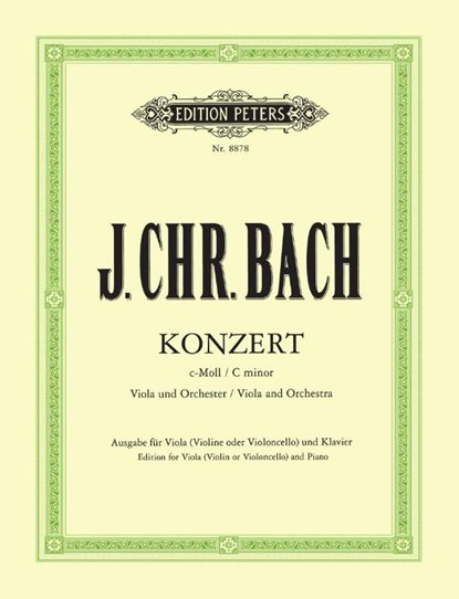 Konzert für Viola und Orchester c-Moll, Johann Christian Bach - Gebonden - 9790014104115