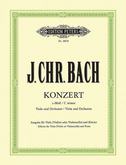 Konzert für Viola und Orchester c-Moll, Johann Christian Bach - Gebonden - 9790014104115