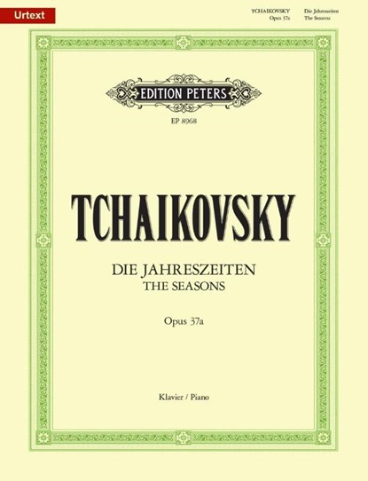Die Jahreszeiten op. 37a (37bis), Peter Iljitsch Tschaikowsky - Paperback - 9790014104405
