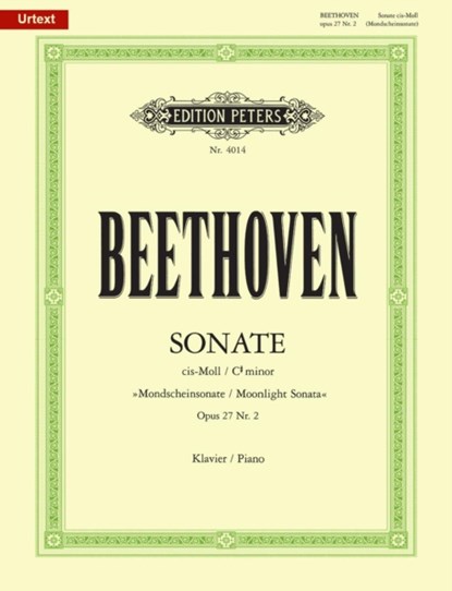 SONATA NO 14 C SHARP MIN OP 27 NO 2 MOON, LUDWIG VA BEETHOVEN - Paperback - 9790014107789