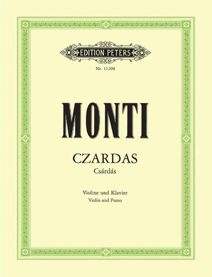 CZARDAS, VITTORIO MONTI - Paperback - 9790014109134