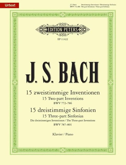 15 zweistimmige Inventionen BWV772-786 und 15 dreistimmige Sinfonien BWV787-801, Johann Sebastian Bach - Paperback - 9790014119249