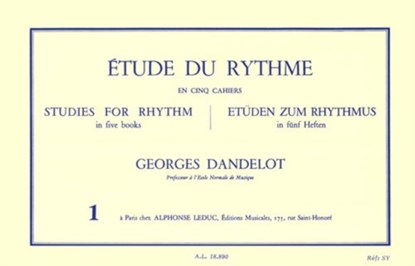 Etude Du Rythme Vol1, niet bekend - Paperback - 9790046188909