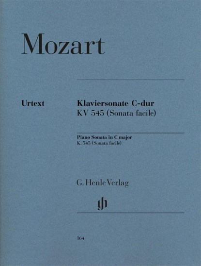 Klaviersonate C-dur KV 545 (Sonata facile), Wolfgang Amadeus Mozart - Paperback - 9790201801643