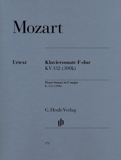 Mozart, Wolfgang Amadeus - Klaviersonate F-dur KV 332 (300k), Wolfgang Amadeus Mozart - Paperback - 9790201801780