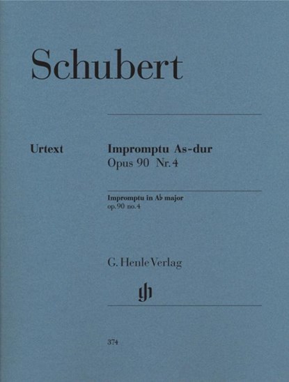 Schubert, Franz - Impromptu As-dur op. 90 Nr. 4 D 899, Franz Schubert - Paperback - 9790201803746