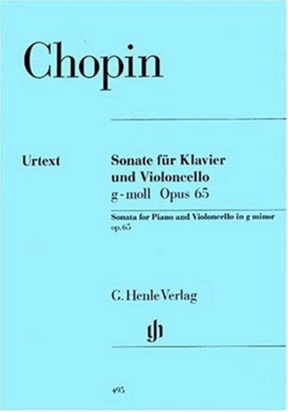 Sonate für Violoncello und Klavier g-moll op. 65, Frederic Chopin - Paperback - 9790201804958