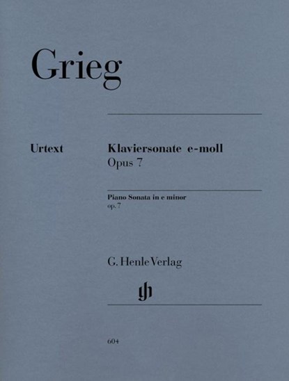 Grieg, Edvard - Klaviersonate e-moll op. 7, Edvard Grieg - Paperback - 9790201806044