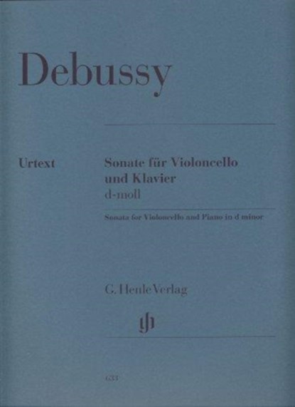 Debussy, Claude - Violoncellosonate d-moll, Claude Debussy - Paperback - 9790201806334