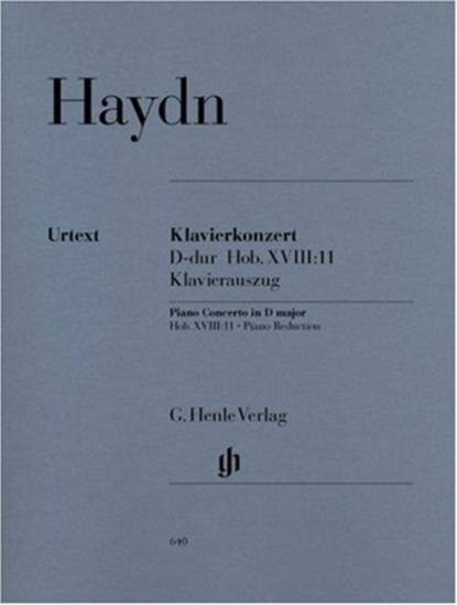 Haydn, Joseph - Klavierkonzert (Cembalo) D-dur Hob. XVIII:11, Joseph Haydn - Paperback - 9790201806402
