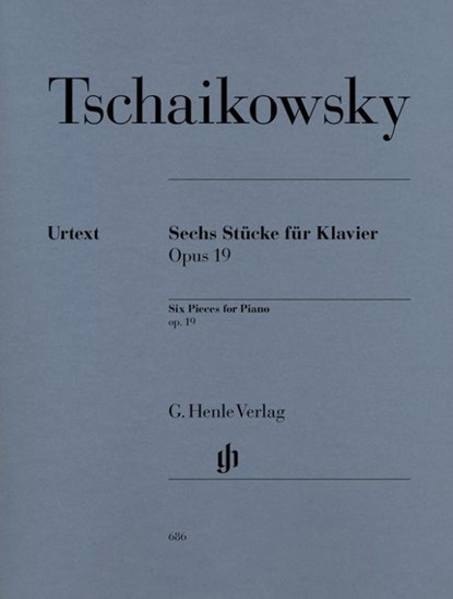 Tschaikowsky, Peter Iljitsch - Sechs Klavierstücke op. 19, Peter Iljitsch Tschaikowsky - Paperback - 9790201806860