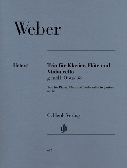 Weber, Carl Maria von - Trio g-moll op. 63 für Klavier, Flöte und Violoncello, Carl Maria von Weber - Paperback - 9790201806877