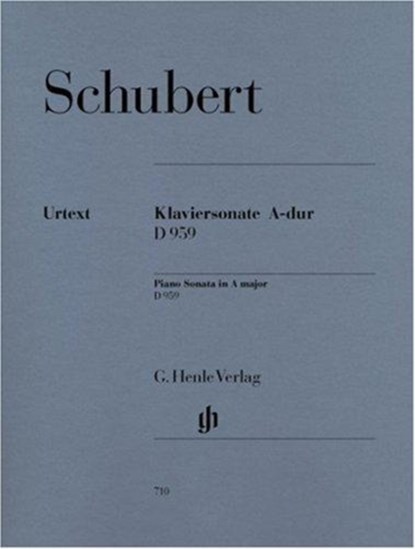 Schubert, Franz - Klaviersonate A-dur D 959, Franz Schubert - Paperback - 9790201807102