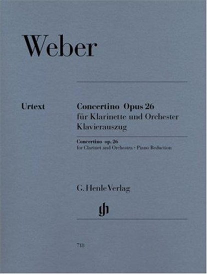Weber, Carl Maria von - Concertino op. 26 für Klarinette und Orchester, Norbert Gertsch - Paperback - 9790201807188