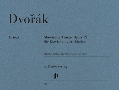 Slawische Tänze op. 72 für Klavier zu vier Händen, Antonín Dvorák - Paperback - 9790201809182