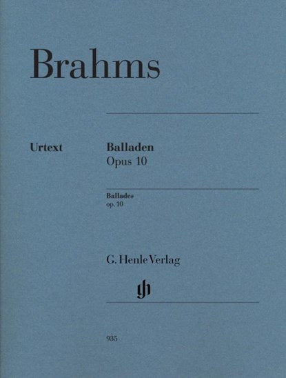 Brahms, Johannes - Balladen op. 10, Johannes Brahms - Paperback - 9790201809359