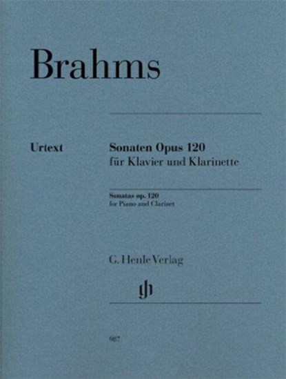 Sonaten op. 120 für Klavier und Klarinette, Johannes Brahms - Paperback - 9790201809878