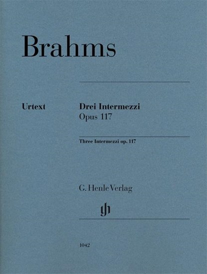 Drei Intermezzi op. 117, Johannes Brahms - Paperback - 9790201810423