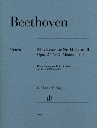 Klaviersonate Nr. 14 cis-moll Opus 27 Nr.2 (Mondschein), Ludwig van Beethoven - Paperback - 9790201810621
