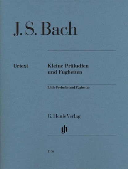 Kleine Präludien und Fughetten, Urtext, Johann Sebastian Bach - Paperback - 9790201811062