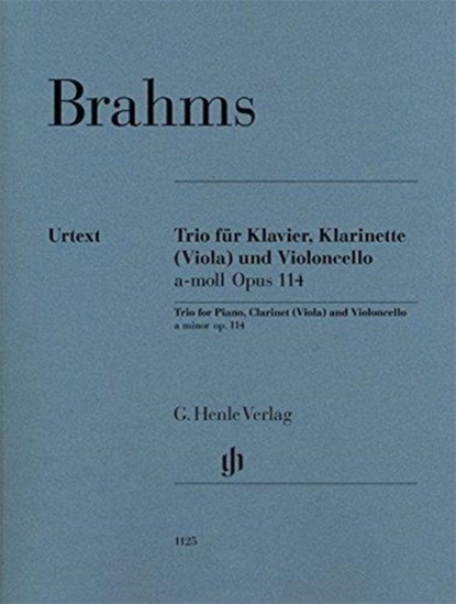 Trio für Klavier, Klarinette (Viola) und Violoncello a-moll op. 114, Johannes Brahms - Paperback - 9790201811253