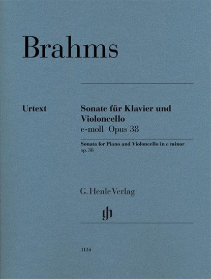 Sonate für Klavier und Violoncello e-moll op.38, Johannes Brahms - Paperback - 9790201811345